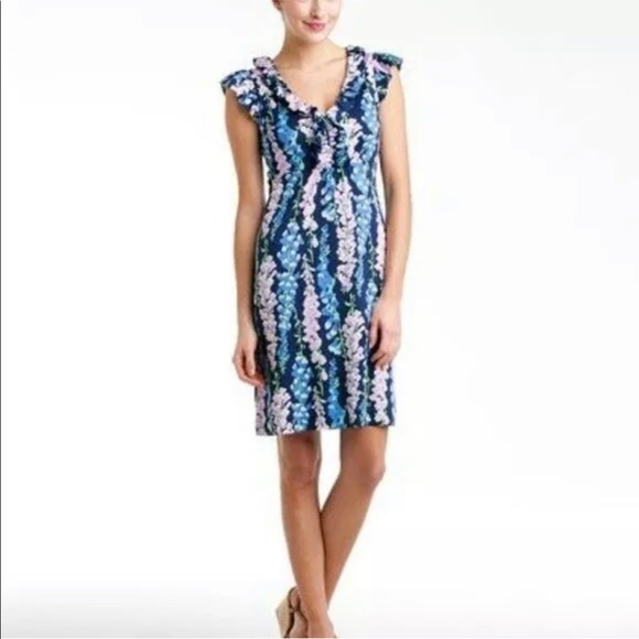 Lily Pulitzer Cap Sleeve XS Floral Dress - Picture 1 of 9